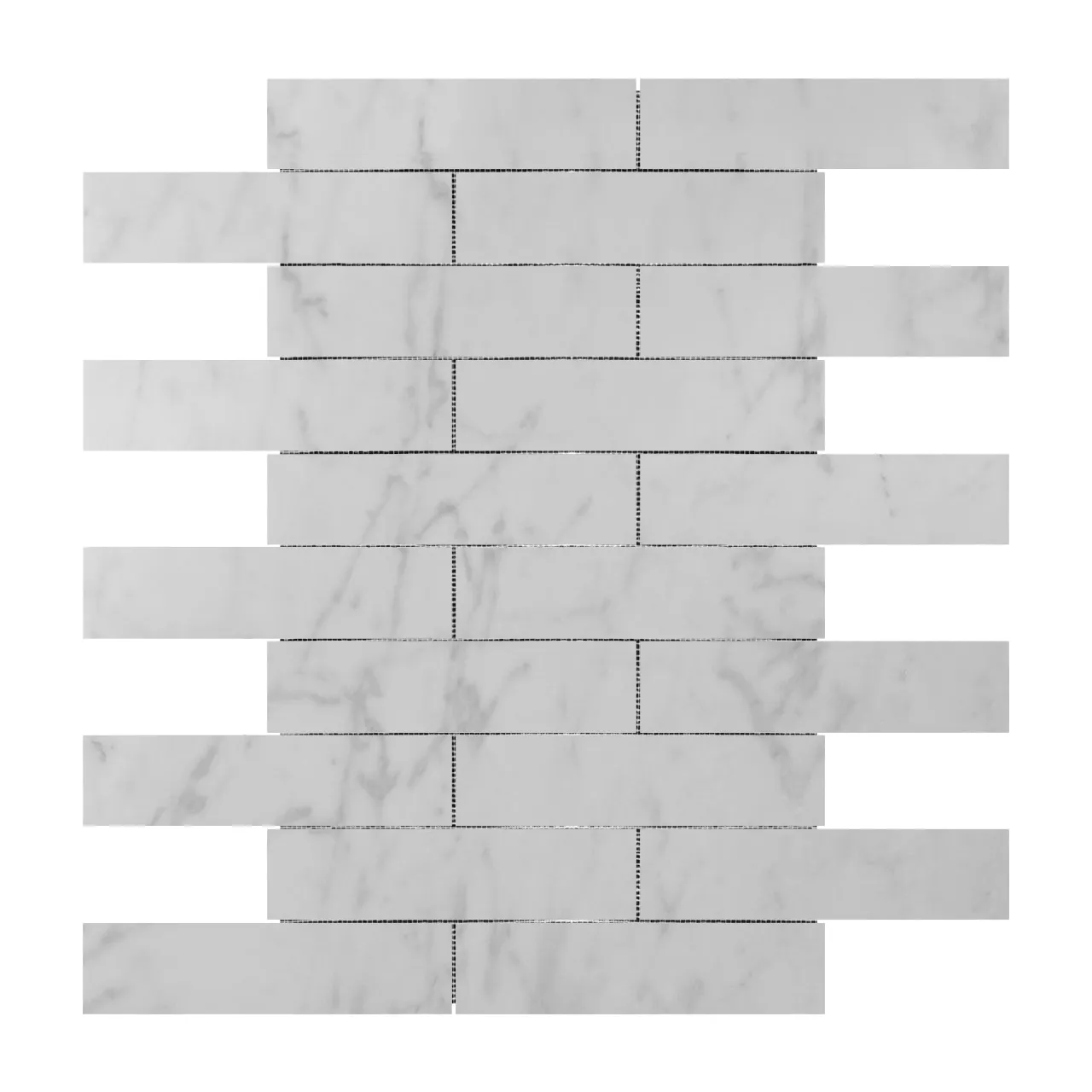 Carrara White Italian Marble 3" x 18" Tile Honed