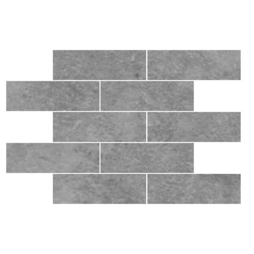 Bardiglio Gray Marble 4x12 Marble Tile Honed