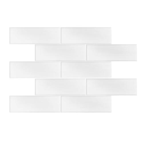 4x12 Bianco Dolomite Marble Wide Bevel Subway Tile Honed