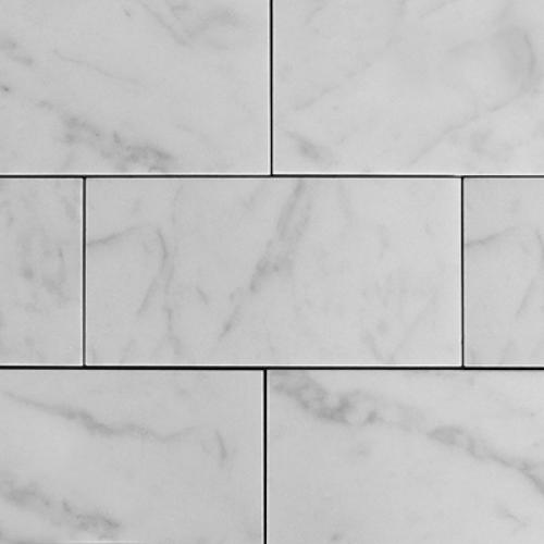 Carrara White Italian Marble 3x6 Subway Tile Honed