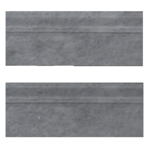 Bardiglio Gray Marble Baseboard Molding Polished