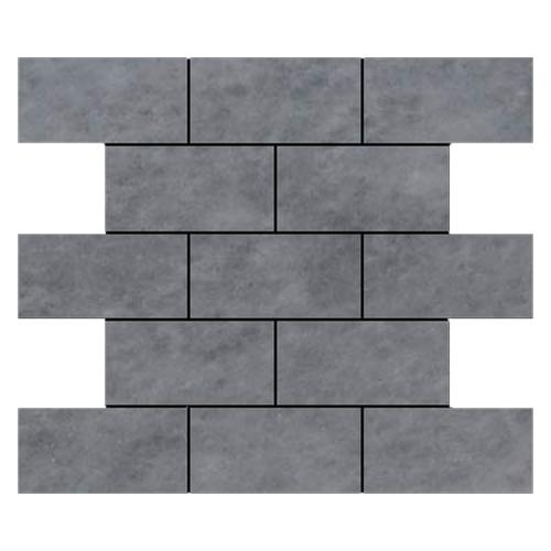 3x6 Bardiglio Gray Marble Subway Tile Polished