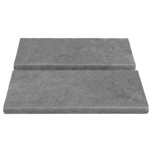 Bardiglio Gray Marble 4x12 Bullnose Trim Tile Polished